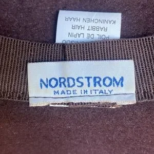 NORDSTROM BROWN MADE IN ITALY RABBIT FUR HAT ONE SIZE Nordstrom | Accessories | Nordstrom Brown Made In Italy  main image 3